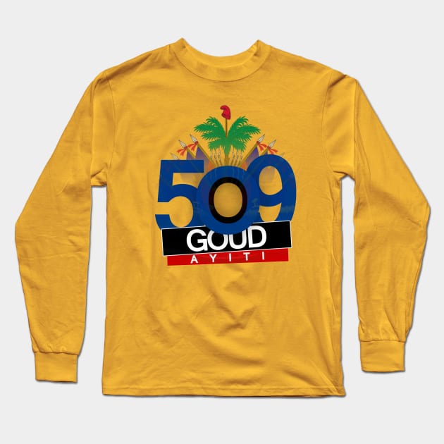 509 GOUD AYITI Long Sleeve T-Shirt by BILLIONAIRE MIND